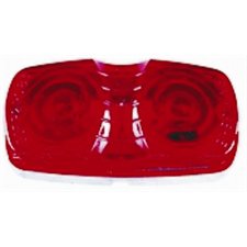 RED LED OVAL MARKER LIGHT 4" X 2" - 12 DIODES