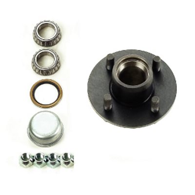 4 STUD HUB KIT WITH BALL BEARING 2 X LM44649 5.5" FACE