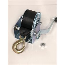 WINCH ZINC 900LBS WITH 20' STRAP+HOOK
