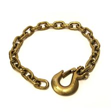 3 / 8" G70 CHAIN GOLD 36" HOOK WITH LATCH 3 / 8"